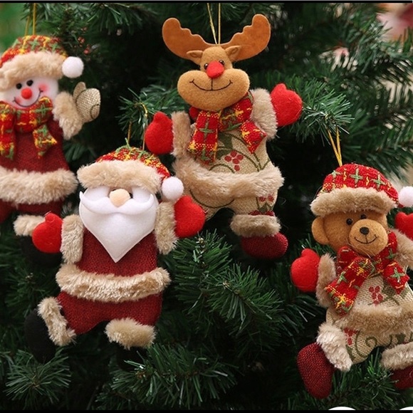 Other - 4pc HANGING CHRISTMAS DECOR/ORNAMENTS